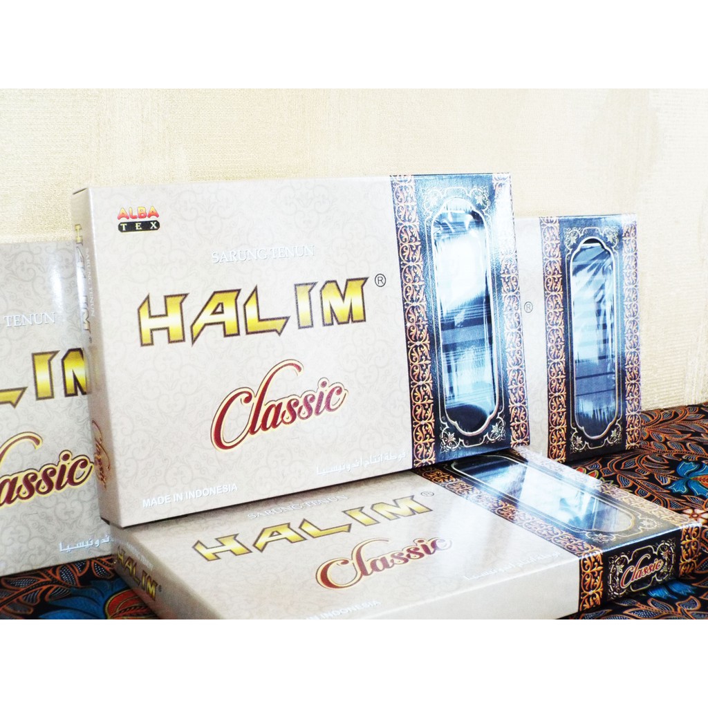SARUNG HALIM CLASSIC HITAM