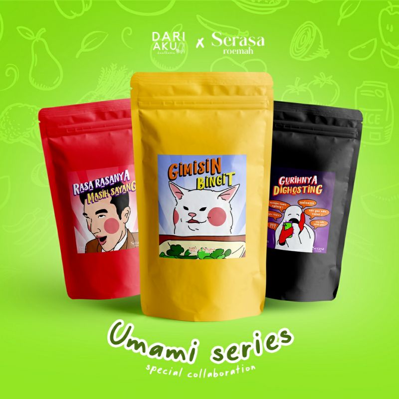 

PROMO TERMURAH SNACK KEKINIAN UMAMI TASTE | special collaboration Dari Aku x Serasa Roemah | makanan ringan | cemilan | snack | jajanan | makanan pedas