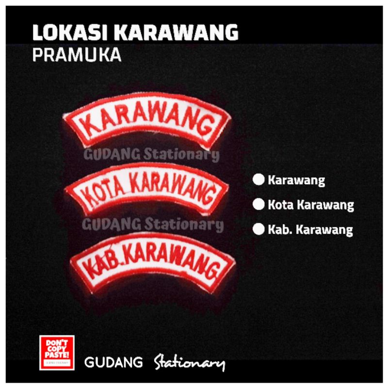 Emblem Jawa Barat + Lokasi Pramuka Karawang