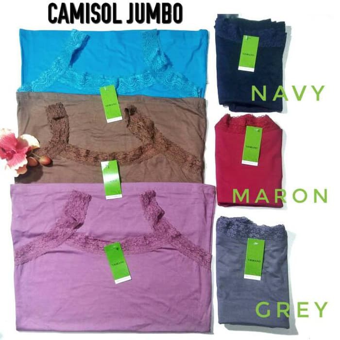 CAMISOL RENDA JUMBO SUPER SOFT / TANKTOP JUMBO VIORANO - L Fit To XXL