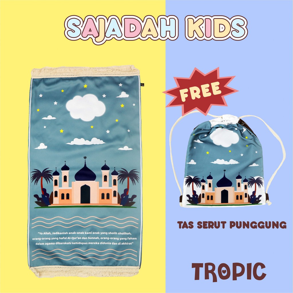 Sajadah Anak Custom Printing-Tropic