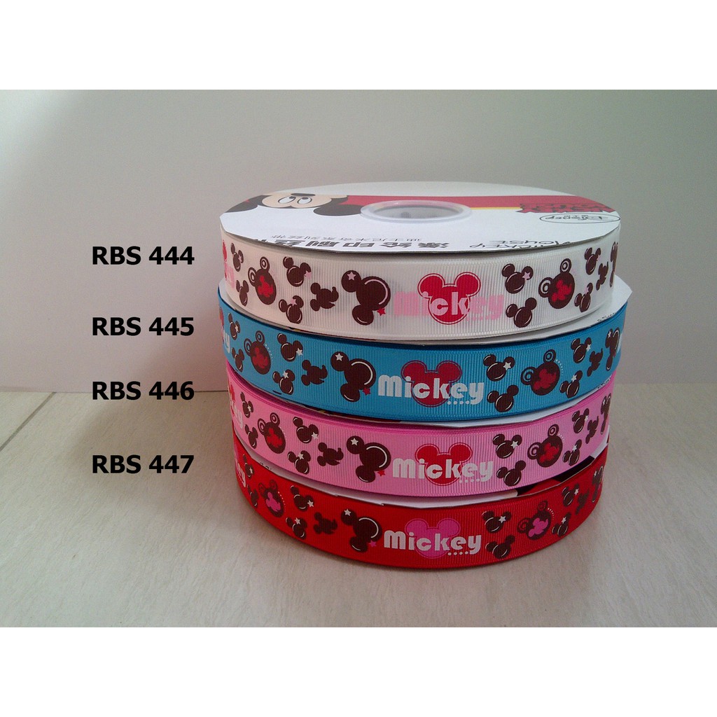 

[10 YARD] PITA GROSGRAIN MOTIF MICKY MOUSE SALE RBS 444,445,446,447