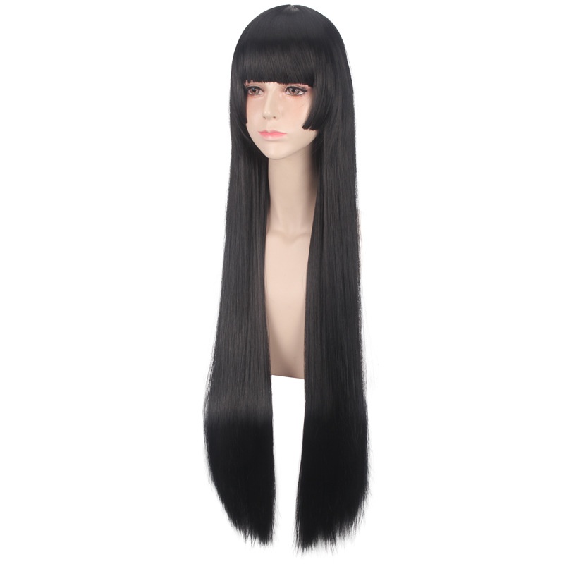 LOL-134 wig rambut palsu daily lolita lurus panjang hitam kakegurui yumeko jabami