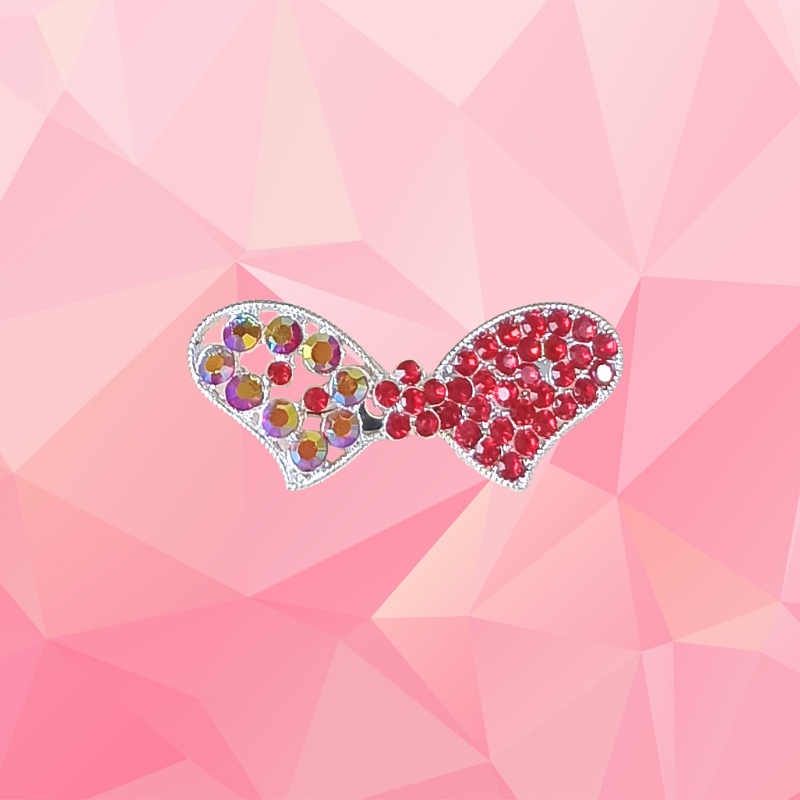 Bros dagu, bros kecil, bros mini, bros hijab, bros jilbab,bross, brooch, bros korea-Merah