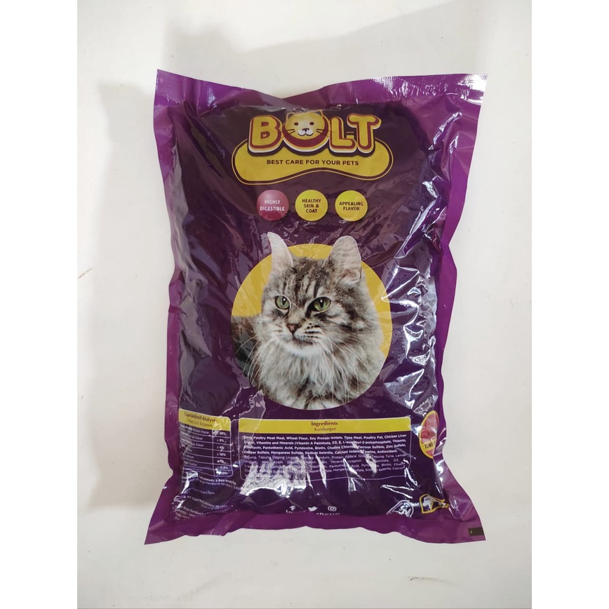 Makanan Kucing BOLT 1KG