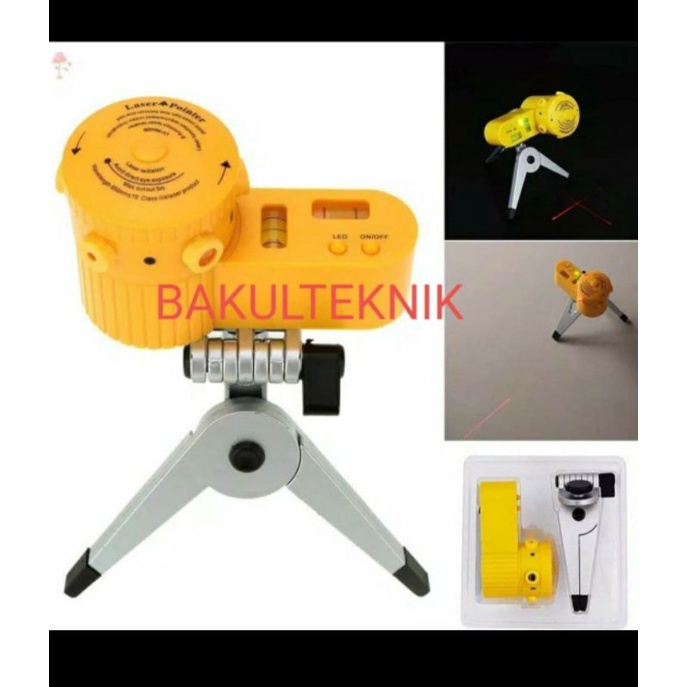 siku laser with tripod penggaris laser horisontal vertikal meteran laser
