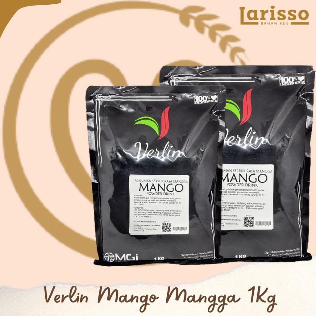 

VERLIN POWDER DRINK SERBUK MINUMAN RASA MANGO MANGGA 1KG