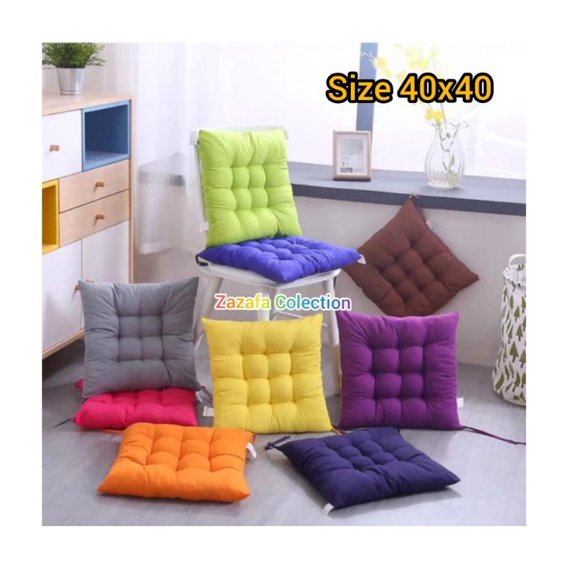 BAYAR DI TEMPAT ( COD ) - Bantal Alas Duduk Kursi / Majlis / Mobil / Motor ukuran 40x40 Bantal Sofa