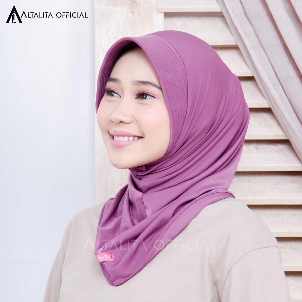 Altalita - Bergo Instan Nadira Sport Hijab Instant Sporty Jersey Spandek Premium pet Antem Olahraga Volly Senam High Quality