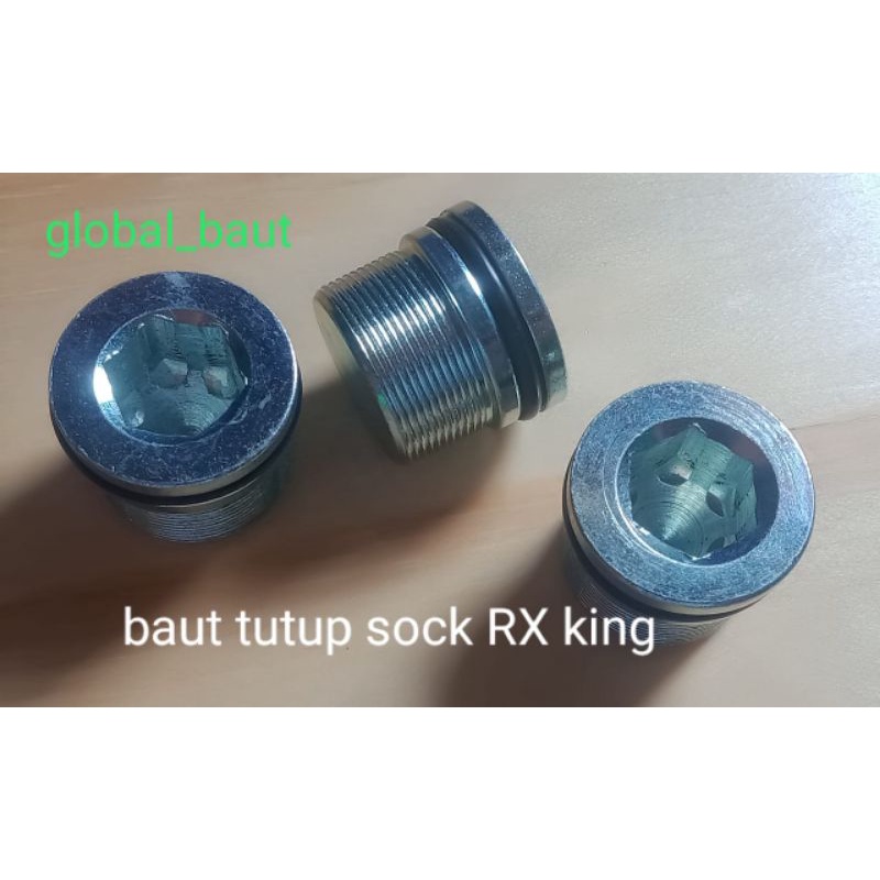 baut tutup sock Beker depan RX king