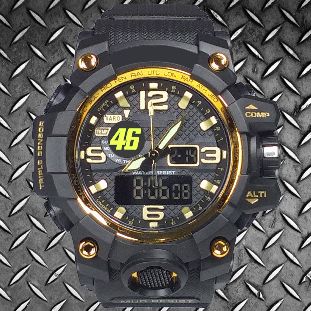 (Istimewa Bossque) Jam VALENTINO ROSSI 46 DT List Gold (Exclusive)