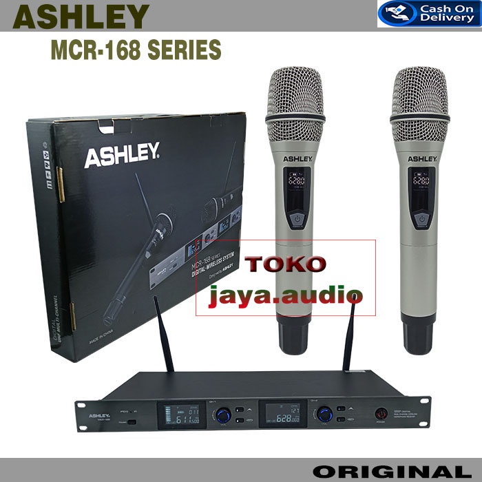 Mic Ashley Microphone WIRELESS MCR 168 Wireless Original Produk Ashley