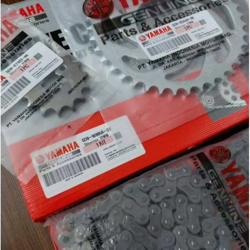 Gir Gear Gearset Gear Gir Set Rantai Yamaha Vega ZR Jupiter Z New 115 RR 5D9