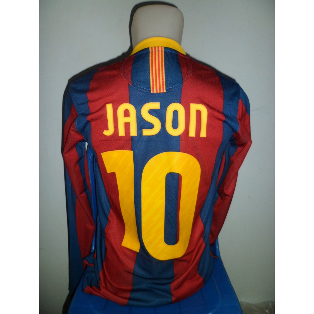 Jersey Barcelona Home LS 2010/2011 JASON (10) Grade AAA size S