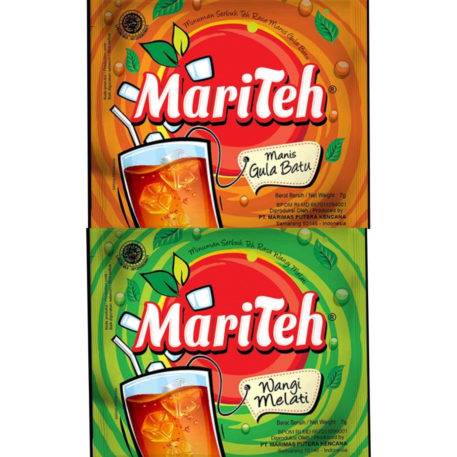 Minuman Serbuk Mariteh (1 renceng 10 sachet) mari teh enak dan murah