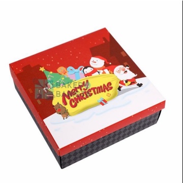 

Xmas Box Santa Friends - christmas cake box kotak kue natal cookies goodie bag natal brownies box xmas kado natal gift box