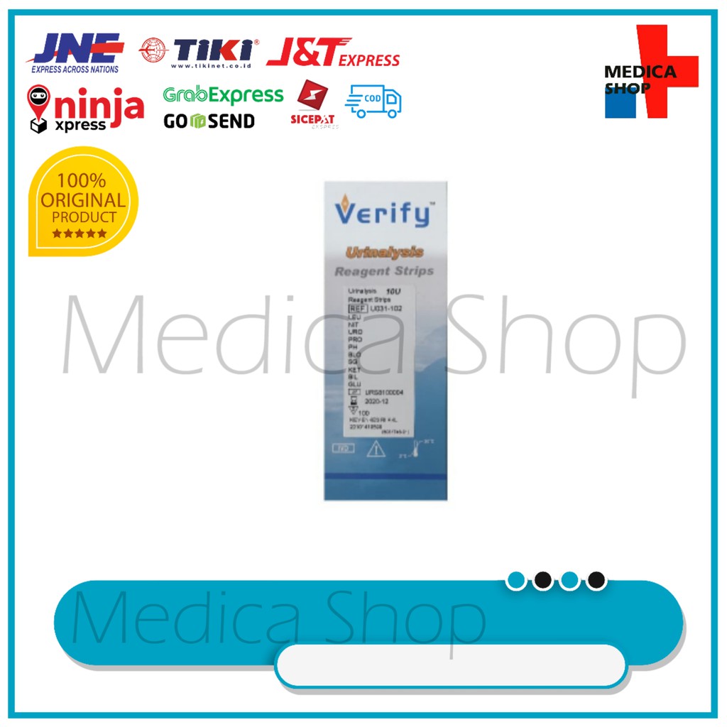 Verify 10 parameter urinalysis reagent strip test urin 10 PE