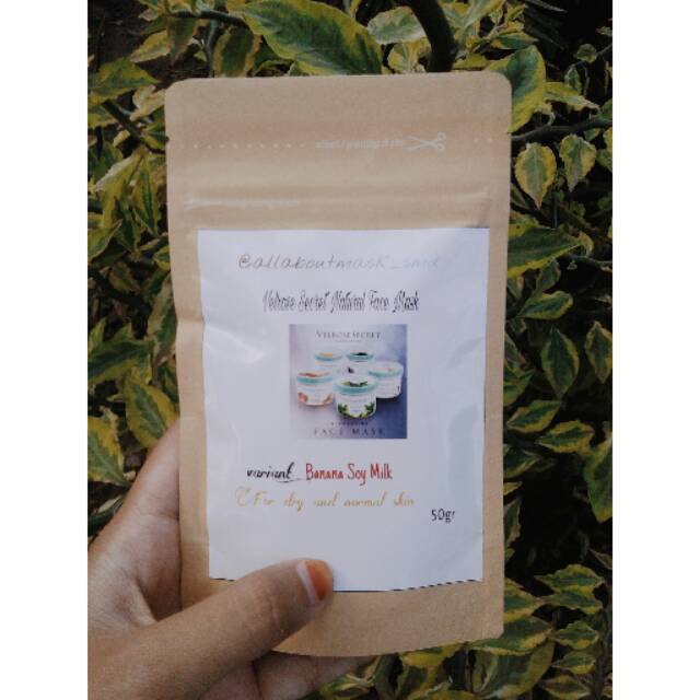 Face Mask Velrose Secret Banana Soy Milk -50gr-
