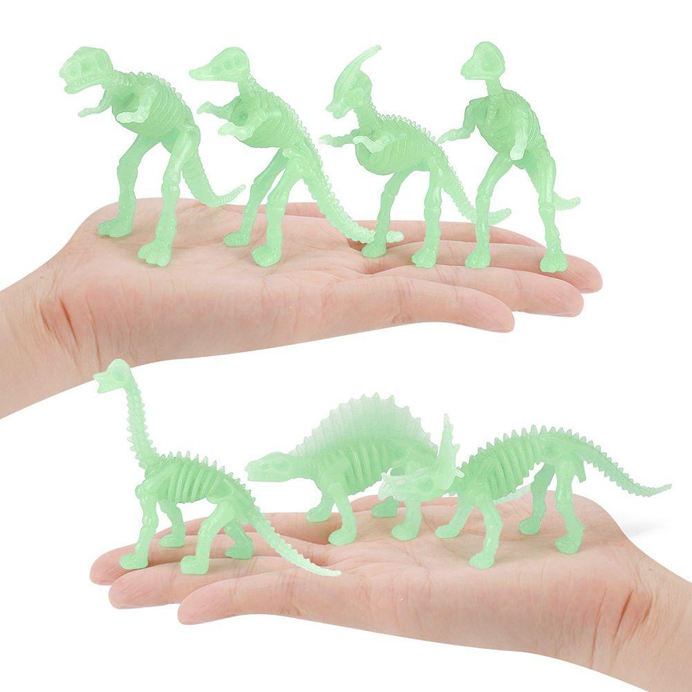 12 Pcs Dinosaurus Luminous|Mainan Glow In The Dark Untuk Edukasi Dini Anak