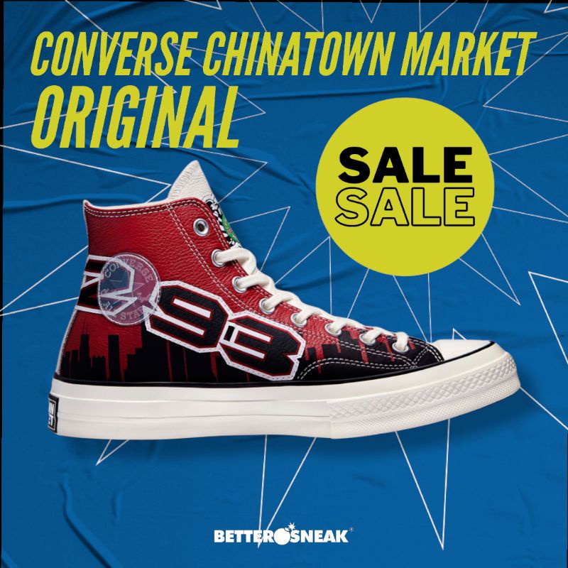 Converse Chuck Taylor 70s Hi X Chinatown Market NBA Bulls Championship Original Resmi