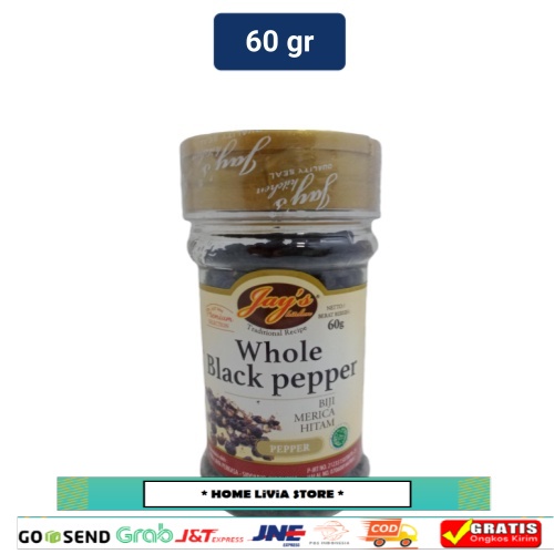 

Jay's Whole Black Pepper (Biji Merica Hitam) 60gr