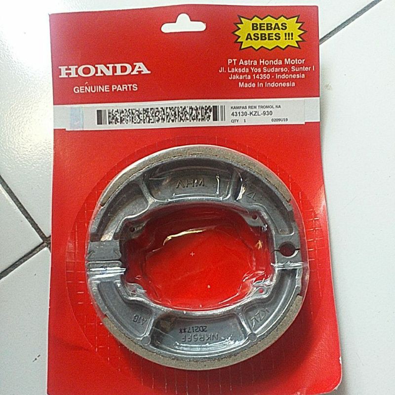 kampas Rem Belakang Honda Beat , Vario ESP