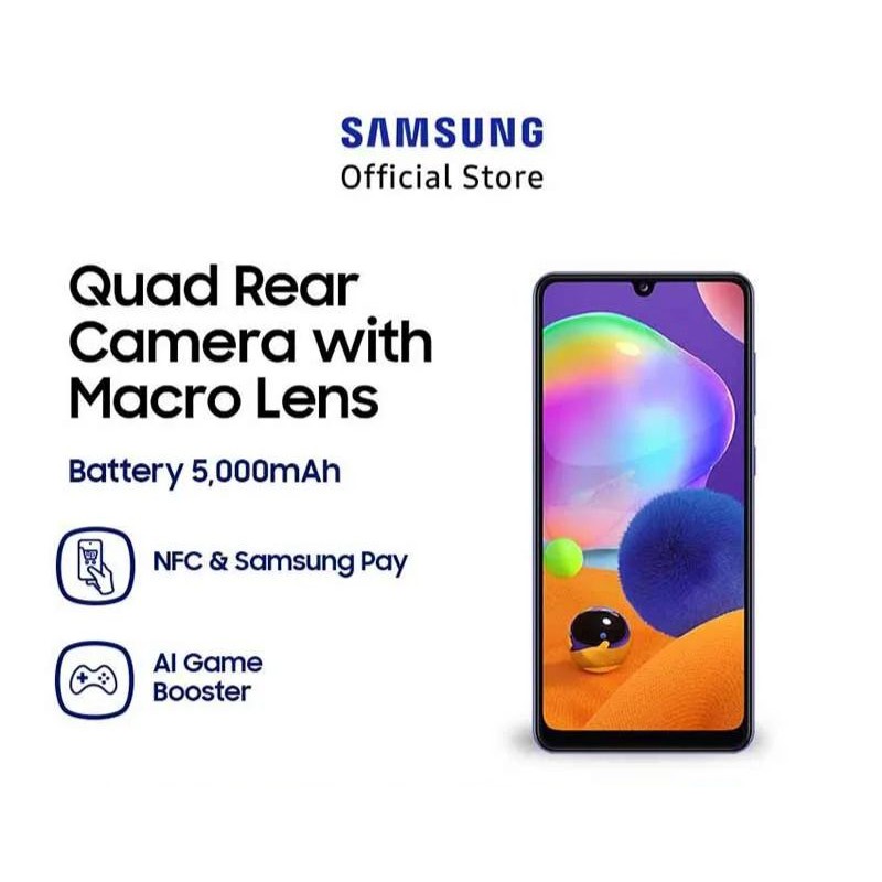 Samsung Galaxy A31 6/128GB & 8/128GB SEIN Surabaya