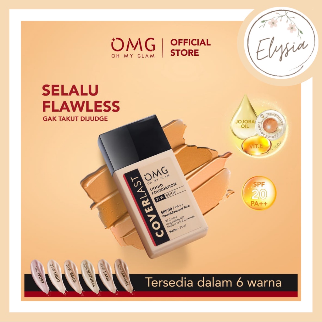 [TERMURAH] NEW!! OMG Oh My Glam Coverlast Liquid Foundation 25ml