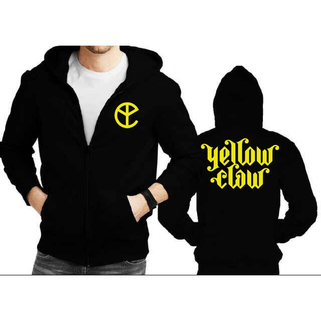 Jaket Hoodie DJ zipper Yellow Claw Yellow