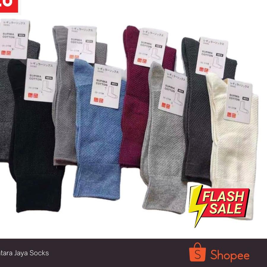 ℗ Kaos Kaki Uniqlo Supima Cotton Original ✥