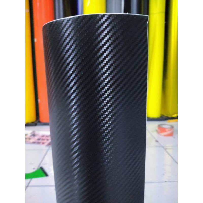 SKOTLET KEVLAR KARBON HITAM doff stiker 3d