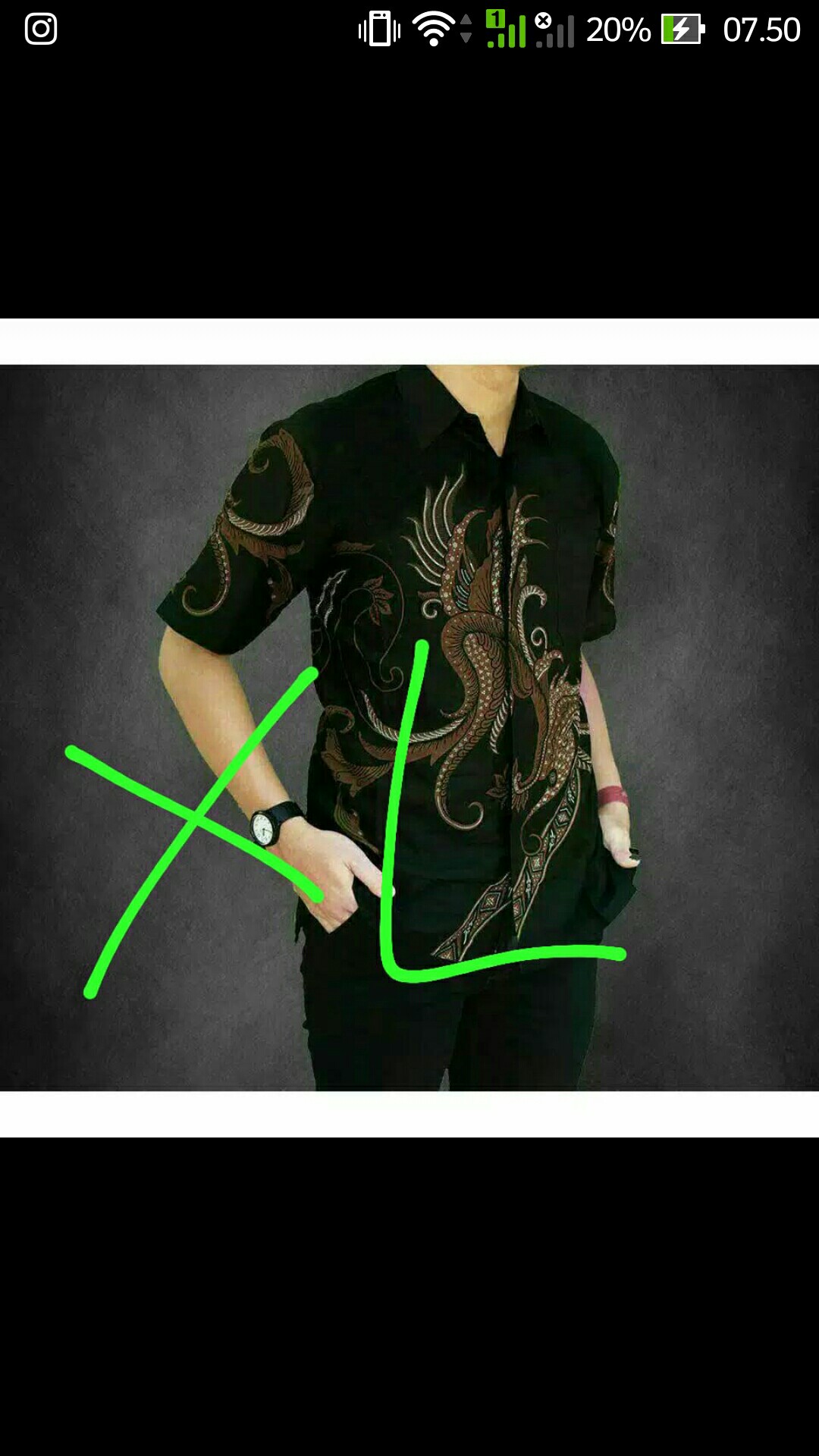 New Kemeja Batik Pria Lengan Pendek Semi Tulis 9696bfj
