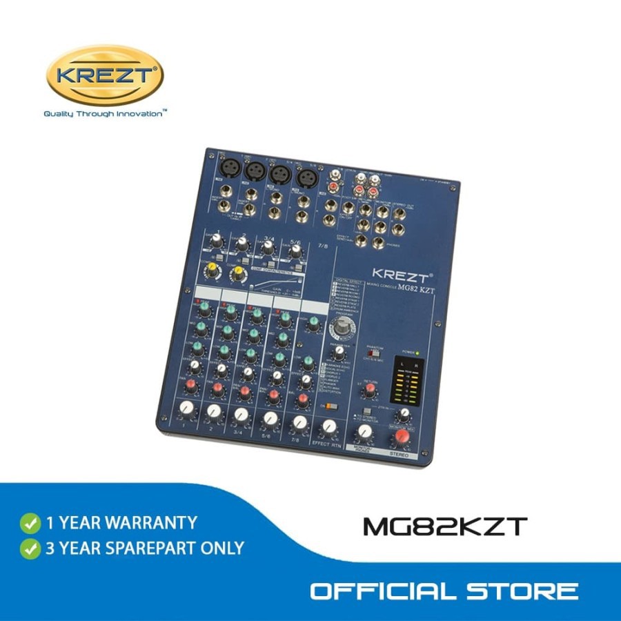 PROFESSIONAL AUDIO MIXER KREZT MG82 KZT