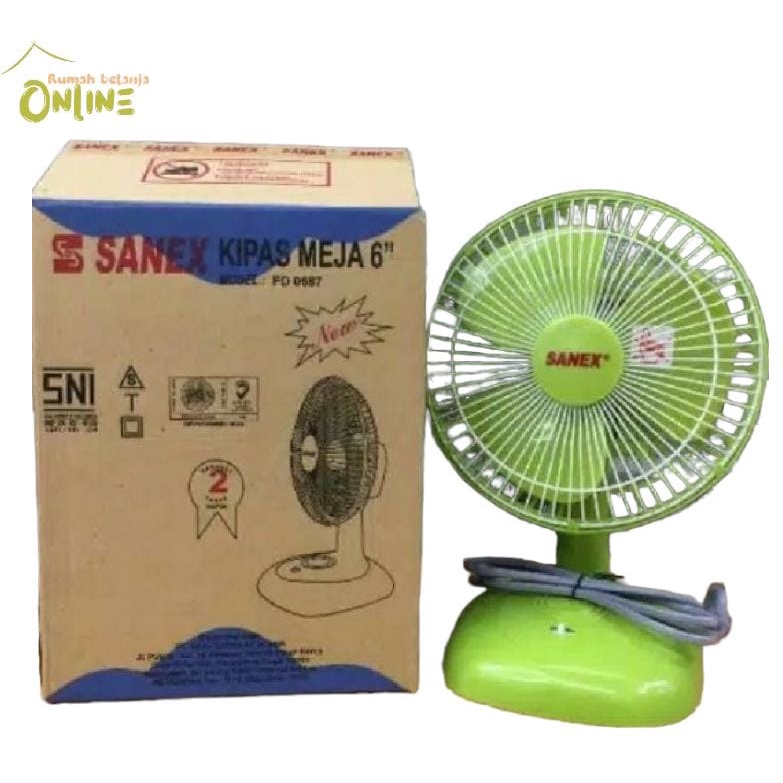 DESK FAN SANEX 6INC FD 0687 MULTI FUNGSI