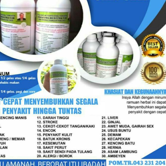 

Big Sale✅-[LR35]"OBAT TRADISIONAL TIONGHOA HONGKONG MEDISTRA TCM 500 ml