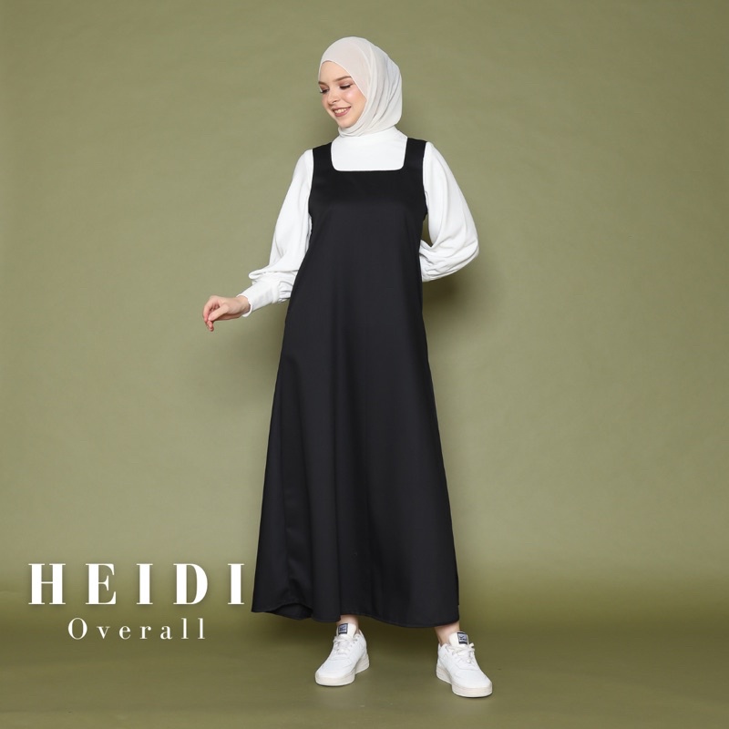 Overall Dress | Heidi Overall, Overall wanita, Dress Korea, Overall Wanita Dress, Dress