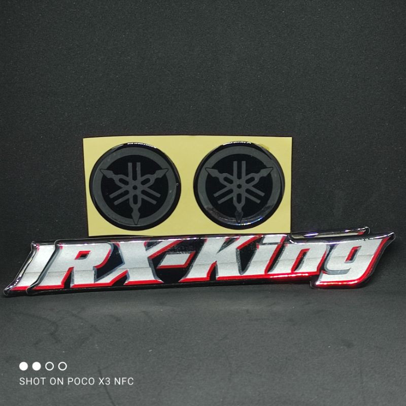 emblem rx king 1 set stiker timbul