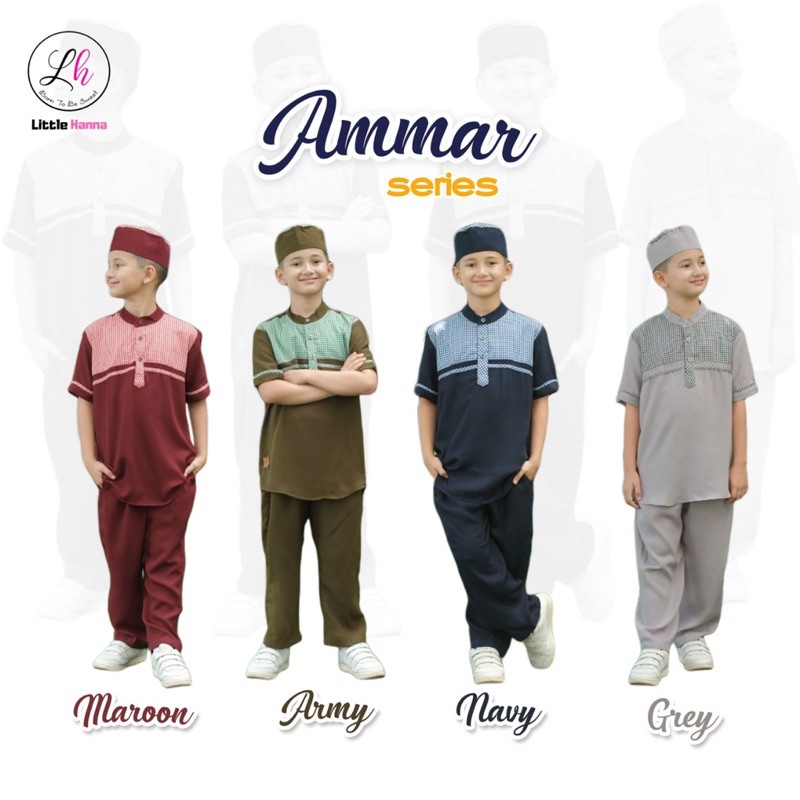 Gamis Anak Ameera Koko Anak Ammar Little Hanna