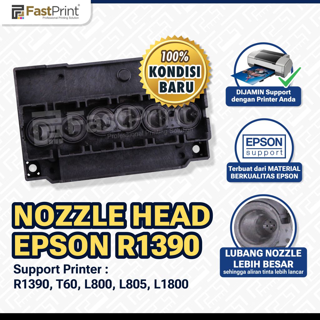 Nozzle Printhead Epson L800 T60 R1390 L805 L1800 Printer DTG