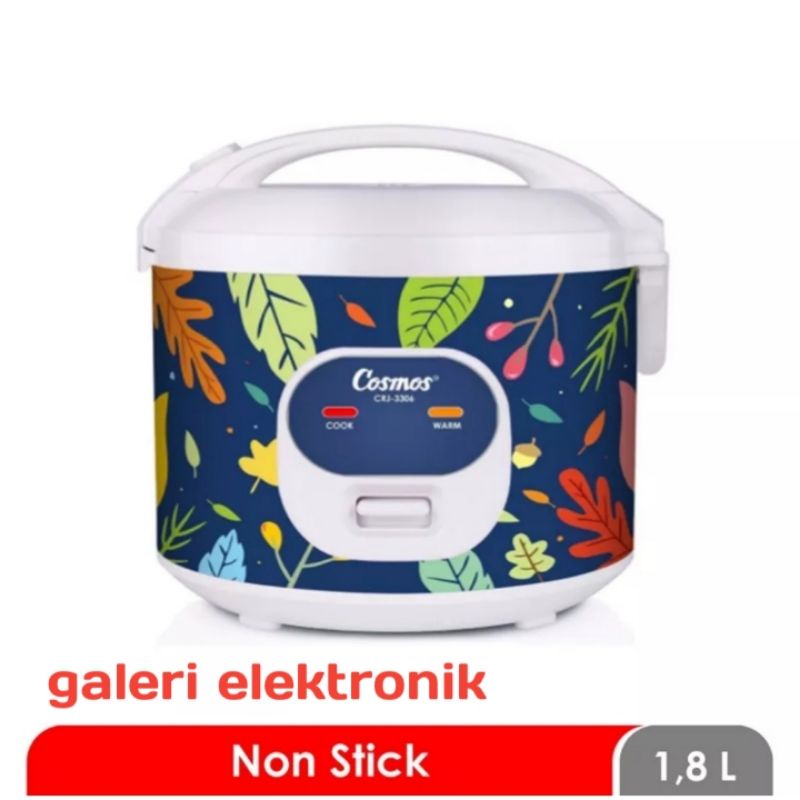 Rice cooker Cosmos Penanak nasi Magic com CRJ 3306 3in1 1,8 liter anti lengket