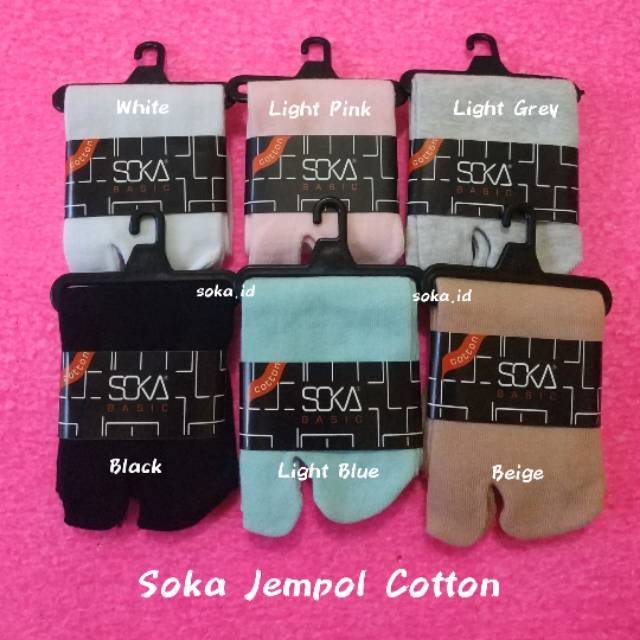 Kaos Kaki Soka Jempol Cotton - Soka Jempol Katun Size M