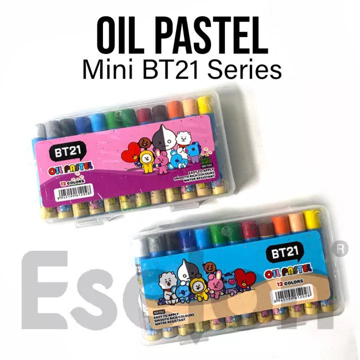 

Crayon Pastel 12 Warna / Ukuran Kecil 6cm / Non Toxic / Warna Cerah