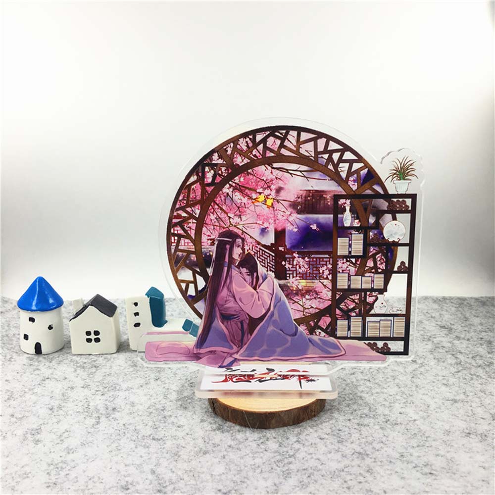 MXBEAUTY Fashion Acrylic Stand Figure Cartoon Anime Figure Model Plate Mo Dao Zu Shi Decoration Toys Collection Model Fans Gift Desktop Standing Card Lan WangJi Acrylic Figure Model Toys