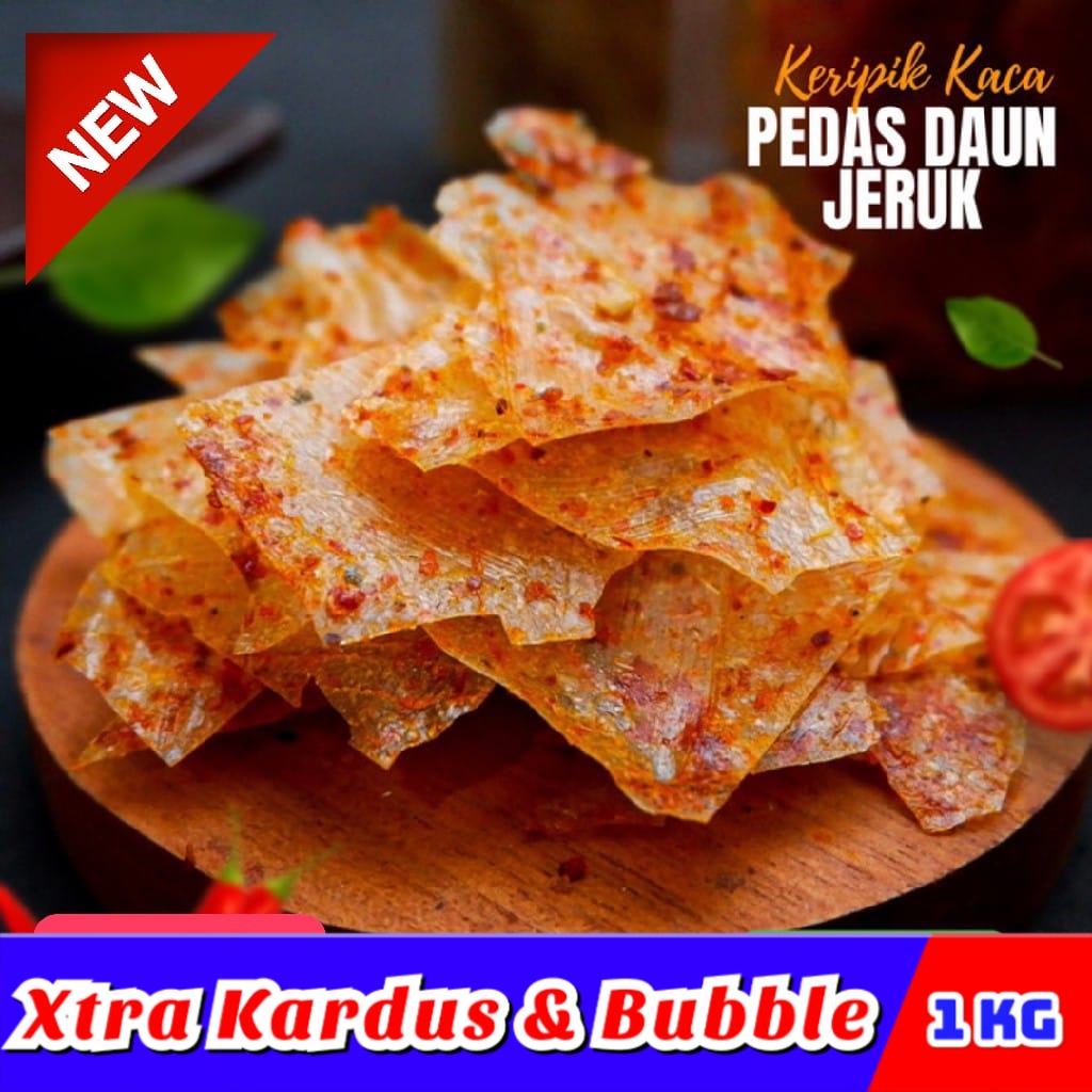 

[1Kg] Keripik Kaca Super Pedas / keripik kaca khas daerah / Kecimpring - Susi Snack Shop makanan ringan snack kiloan jajanan jadul