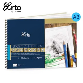 Arto A3  110Gsm Wire O Sketchbook  Shopee Indonesia