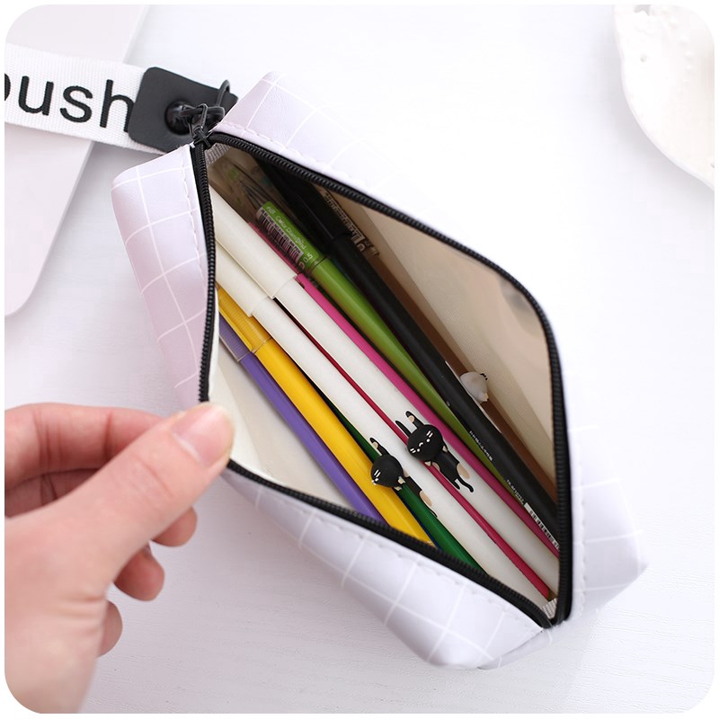 Korean Creative Text Pen Bag Large Capacity Lanyard Pencil Case - details about game roblox face cartoon canvas pencil case zipper pen bag school supplies