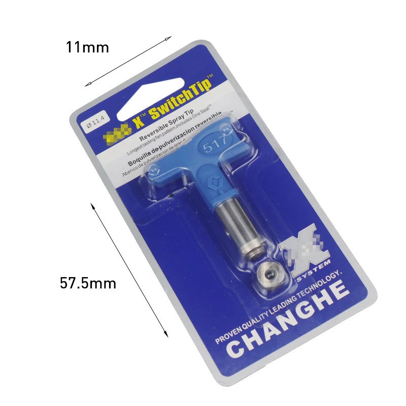 X SwitchTip Airless Spray Tip Nozzle Set Airbrush Paint 517 - XS517 - Blue