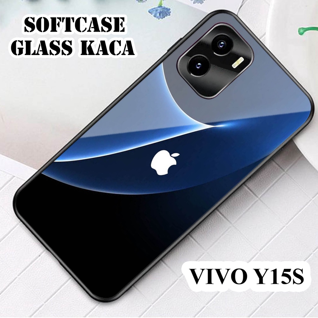 Softcase Glass Kaca VIVO Y15 S - Casing HP VIVO Y15 S[ S04 ].