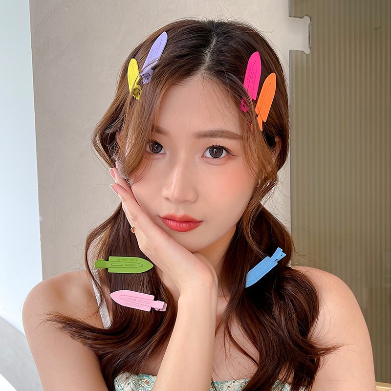 PIN PONI RAMBUT JEPIT RETRO BANGS FRIDGE SOLID POLOS COLORFUL WARNA WARNI JEPITAN HAIRCLIP METAL PLASTIC HAIR CLIP SNAP HAIRPIN SNAP ELEGAN FRENCH KOREAN STYLE AKSESORIS PITA PIN RAMBUT RIBBON ACCESSORIES