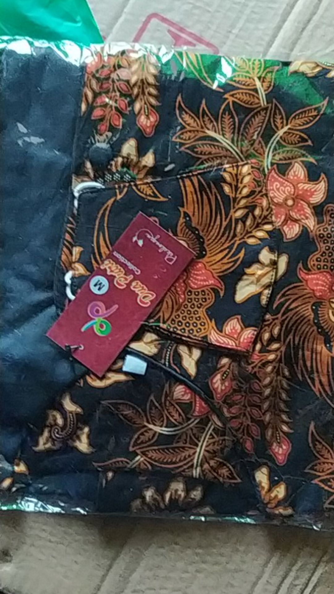 Tey-17 Batik Wanita Asj Sa Hrb026 Kenongo Kemeja Tosca Pendek